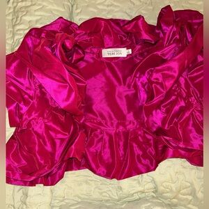NWT Rickie Freeman for Teri Jon Shrug Topper